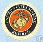 US Marine Corps Retired Outside Window Decal D16 MR