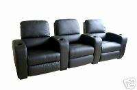 Home Theater Seating Recliner Movie Chairs 3 Seats  