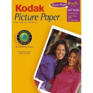 KODAK Photo Paper Soft Gloss 8.5 x11 10 sheets NEW 041771218546 