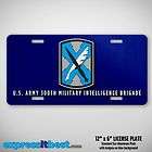license plate with u s army 300th military intelligence brigade
