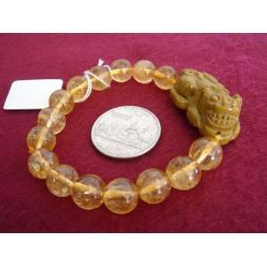  Yellow crystal Jade Pixiu 