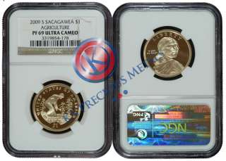 2009 S Agriculture Sacagawea $1 NGC PF69 PF 69 UC  