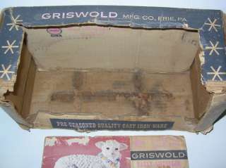 Vintage GRISWOLD Cast Iron LAMB Chocolate Cake Mold  