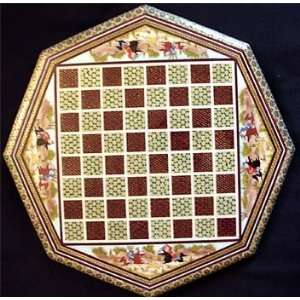  1034 Persian hand crafted ChessBoard Octagonal Khatam 