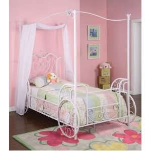    Powell Princess Emily Carriage Canopy Twin Size Bed