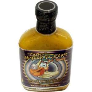 Crazy Mother Puckers Maniacal Mustard Hot Sauce 5.7 Fl Oz  