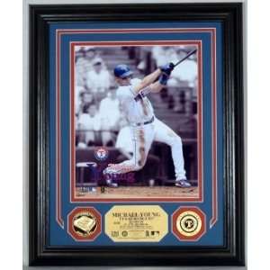  Michael Young 24KT Gold Coin Photo Mint