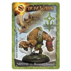   SphereWars Miniatures   Malesur Adepts Shaogi, Boar Man Toys & Games