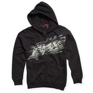  Fox Racing Youth Flash Zip Up Hoody   Youth X Large/Black 