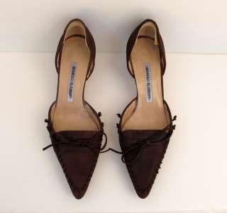  BLAHNIK CHOCOLATE BROWN SHOES WITH LACING DETAILS SIZE 37 1/2  