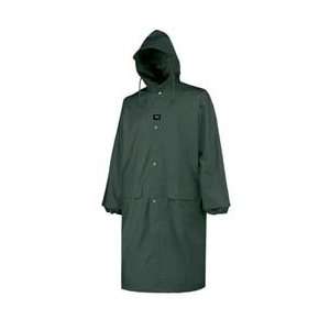  Helly Hansen W/hood Green Xlg Hh Rainwear Pvc Coat