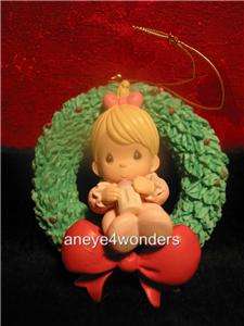 WINTER WONDERLAND, Ornament, #330388, Precious Moments, Wreath  