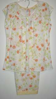 Womens Spring Summer Capri Pajamas by Aria Sizes S M L NWT FREE US 