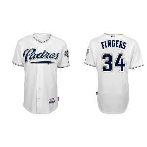 Wholesale San Diego Padres 34# Fingers Grey 2011 MLB Authentic Jerseys 