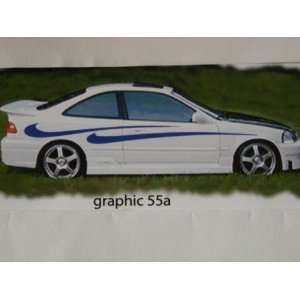  Side Graphics 55a Graphic Decal Kit Decals Fit All Car and 