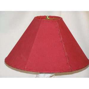  Western Leather Lamp Shade   18 Red Pig Skin