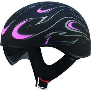  GMax GM 55 Half Helmet   Medium/Flat Black/Pink 