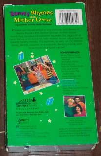 BARNEY vhs 1 2 3 4 SEASONS, Mother Goose, Once Upon  