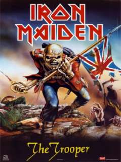 Iron Maiden The Trooper Rock Roll CD Music t shirt  