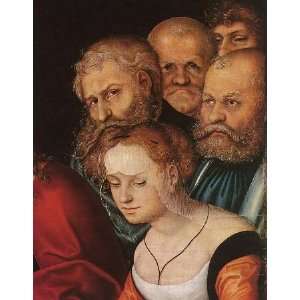   the Adulteress detail, By Cranach Lucas il Vecchio 