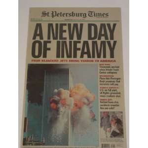  A New Day Of Infamy, St. Petersburg Times Framed 911 Cover 