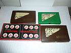 LOT OF4 DOMINOES DOUBLE NINE DOMINOES BY HALSAM CAPITOL DOUBLE SIX