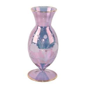  Etched Glass Vase