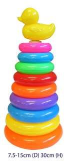 LARGE STACKING RINGS TOWER Duck Educational PRESCHOOL BABY TODDLER Toy 