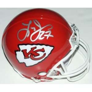  Larry Johnson Autographed Kansas City Chiefs Replica Mini 
