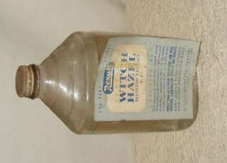 ANTIQUE OLD REXALL WITCH HAZEL BOTTLE ONE PINT  
