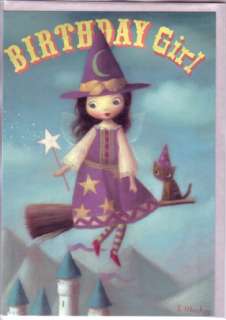 FAIRY BIRTHDAY Cards by Stephen Mackey WITCH Set of 3  