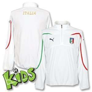  10 11 Italy Fleece Top   White   Boys