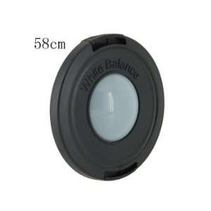  58mm White Balance DC/DV Camera Lens Cap (Black 