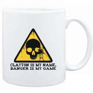  Mug White  Clayton is my name, danger is my game  Male 