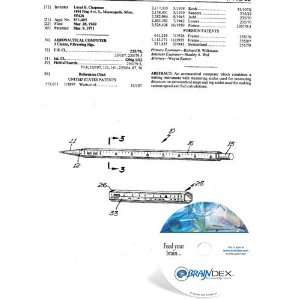  NEW Patent CD for AERONAUTICAL COMPUTER 