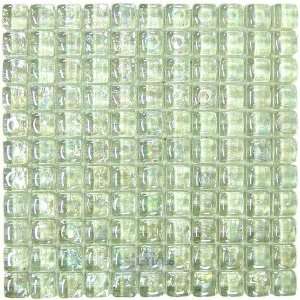  1 crystal 5/8 thick tile 11 3/4 x 11 3/4 on mesh 