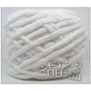  #133 crochet yarn white color winter yarn thick soft one 