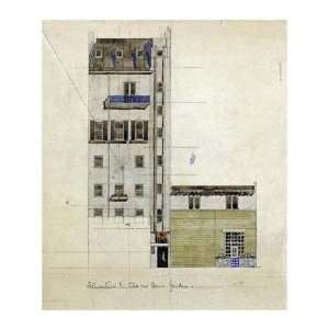  Charles Rennie Mackintosh   London, Elevation Of Proposed 