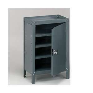  EDSAL Four Shelf Shop Cabinet   Gray Industrial 