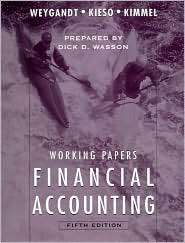 Financial Accounting Working Papers, (0471684139), Jerry J. Weygandt 