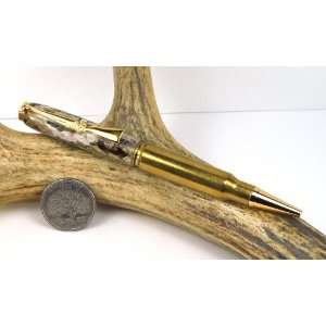  White Viper 308 Rifle Cartridge Pen With a Gold Finish 