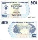 ZIMBABWE 5000 Dollar Banknote World Money Currency Bearers Cheque 