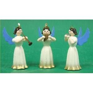  3 Concert Angels in White Dresses Erzgebirge Germany