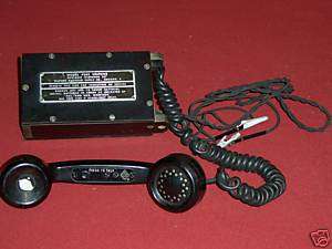 PORTABLE TELEPHONE 4564 UNIFONE WESTERN RAILROAD PHONE  