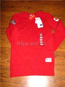 VANCOUVER 2010 Winter Olympics Sweater  RED   XS  