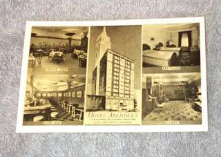 Hotel Aberdeen New York Lumitone Photoprint Postcard PC  