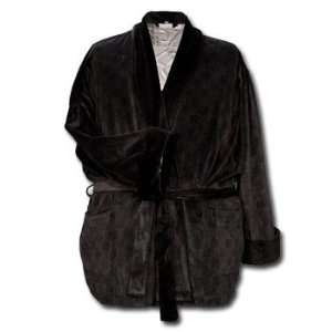 Majestic Big and Tall Smoking Jacket   Charcoal  Sports 