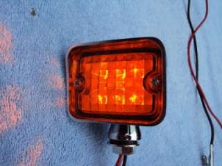 12 Volt Amber LED Park & Turn Signal Lights Hot Rod Rat  