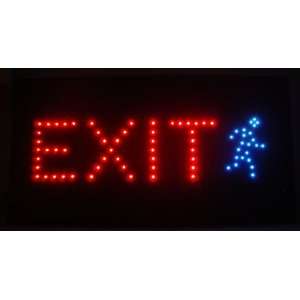 Open Exit Led Neon Business Motion Light Sign. On/off with Chain 19*10 