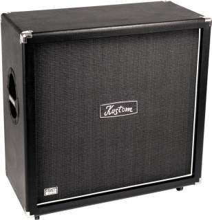 Kustom HV412 4x12 Guitar Speaker Cabinet Black Straight 701963019473 
